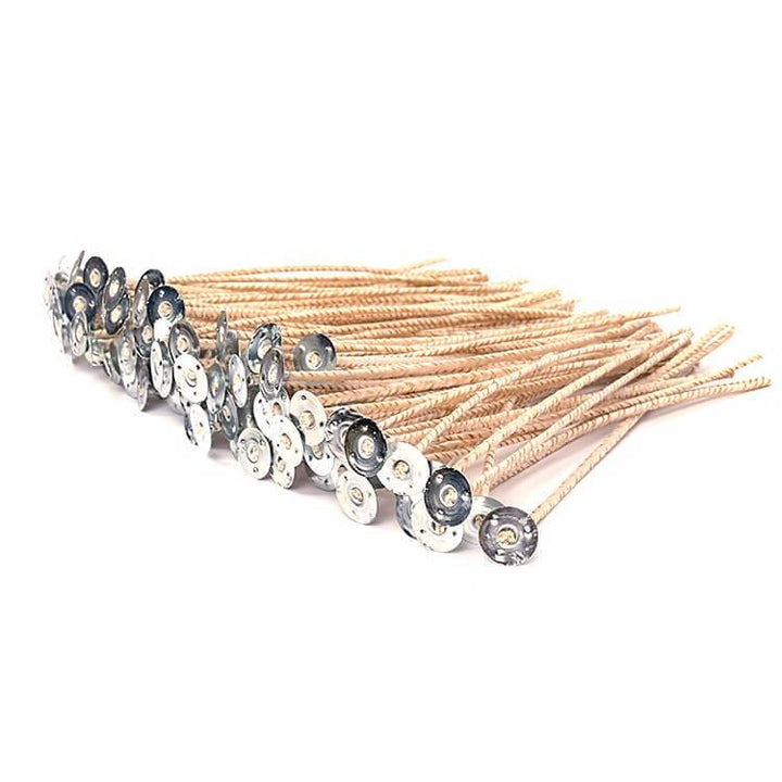 100pc 6" Natural Organic Woven Cotton Candle Wicks - Soulsoy